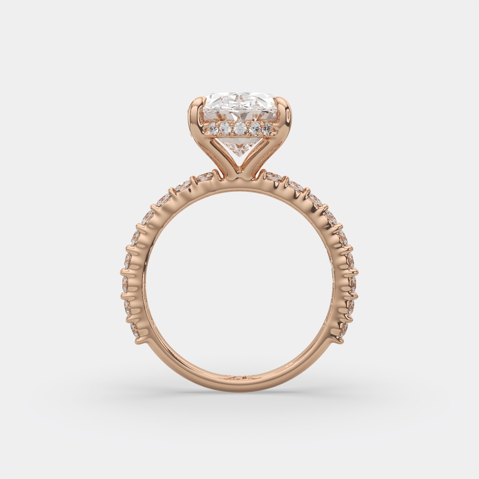 4.60 Ct E VS1 Oval Diamond Halo Engagement Ring