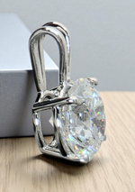 Load image into Gallery viewer, 1 Ct D VS1 Round Lab Grown Diamond Pendant 14k White Gold IGI Certified No Chain