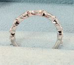 Load image into Gallery viewer, 0.80-1.00 Carat Lab Grown Marquise Diamond Wedding Band 14kt Yellow Gold