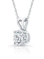 Load image into Gallery viewer, 3.00 Ct F VS2 Round Lab Grown Diamond Pendant 14k White Gold IGI Certified