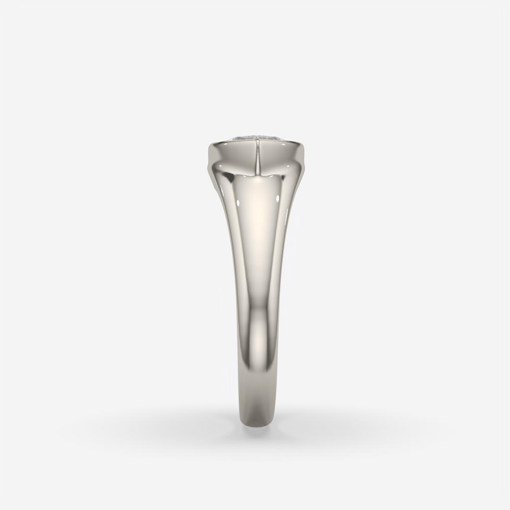 2.00 Ct E VS1 Marquise Solitaire Diamond Ring, in white gold, side profile