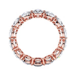Load image into Gallery viewer, Shared Prong with Airline Setting Round Brilliant Eternity Band