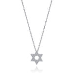 Load image into Gallery viewer, Diamond Star of David Pendant Necklace