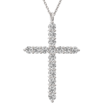 Load image into Gallery viewer, Holy Diamond Cross Pendant Medium Size