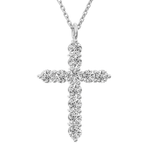 Load image into Gallery viewer, Holy Diamond Cross Pendant Small Size