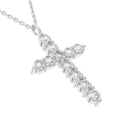 Holy Diamond Cross Pendant Small Size