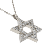 Load image into Gallery viewer, Star of David Diamond Pendant