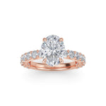 Load image into Gallery viewer, 3.16 Carat Oval Diamond Engagement Ring GIA Certified G/SI2