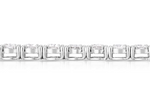 Load image into Gallery viewer, Illusion Set Diamond Tennis Bracelet in White Gold