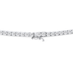 Load image into Gallery viewer, Round Lab Grown Diamond Tennis Necklace in White Gold