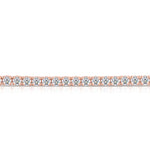 Load image into Gallery viewer, Tapered Four Prong Diamond Tennis Bracelet in Rose Gold - Lab Grown