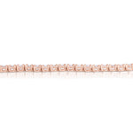 Load image into Gallery viewer, Tapered Four Prong Diamond Tennis Bracelet in Rose Gold - Lab Grown