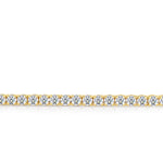 Load image into Gallery viewer, Tapered Four Prong Diamond Tennis Bracelet in Yellow Gold
