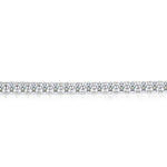 Load image into Gallery viewer, Tapered Four Prong Diamond Tennis Bracelet in White Gold - Lab Grown