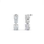 Load image into Gallery viewer, 7 Carat Teardrop Lab Grown Diamond Drop Earrings