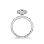 Load image into Gallery viewer, 2.02 Carat Seamless Halo Round Diamond Engagement Ring in Platinum