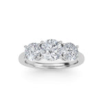 Load image into Gallery viewer, 2.25 Carat Three Stone Round Diamond Engagement Ring GIA Certified G/VS2