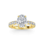 Load image into Gallery viewer, 3.16 Carat Oval Diamond Engagement Ring GIA Certified G/SI2