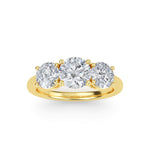Load image into Gallery viewer, 2.25 Carat Three Stone Round Diamond Engagement Ring GIA Certified G/VS2
