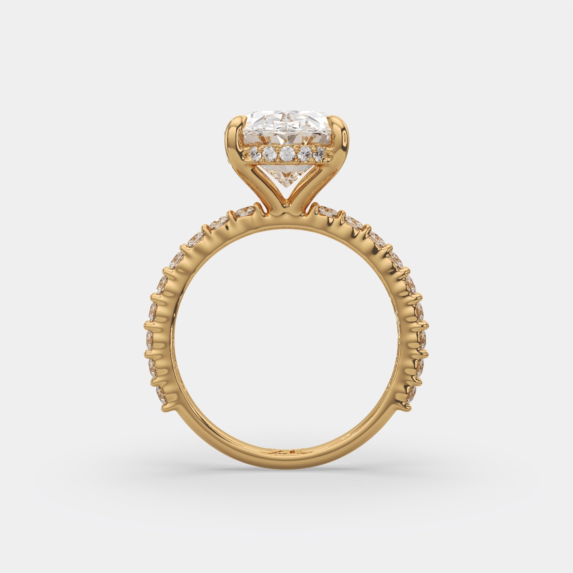 4.60 Ct E VS1 Oval Diamond Halo Engagement Ring