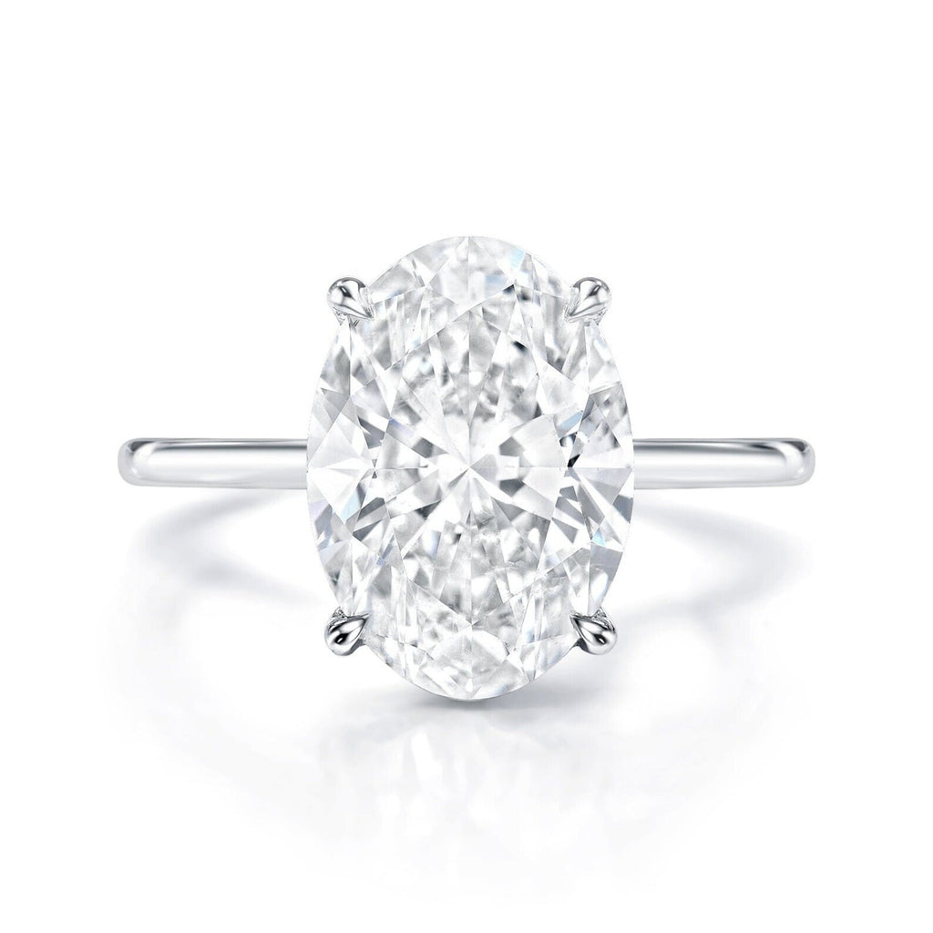 8.00 Carat Oval Diamond G VS2 Engagement Ring Lab Grown IGI Certified