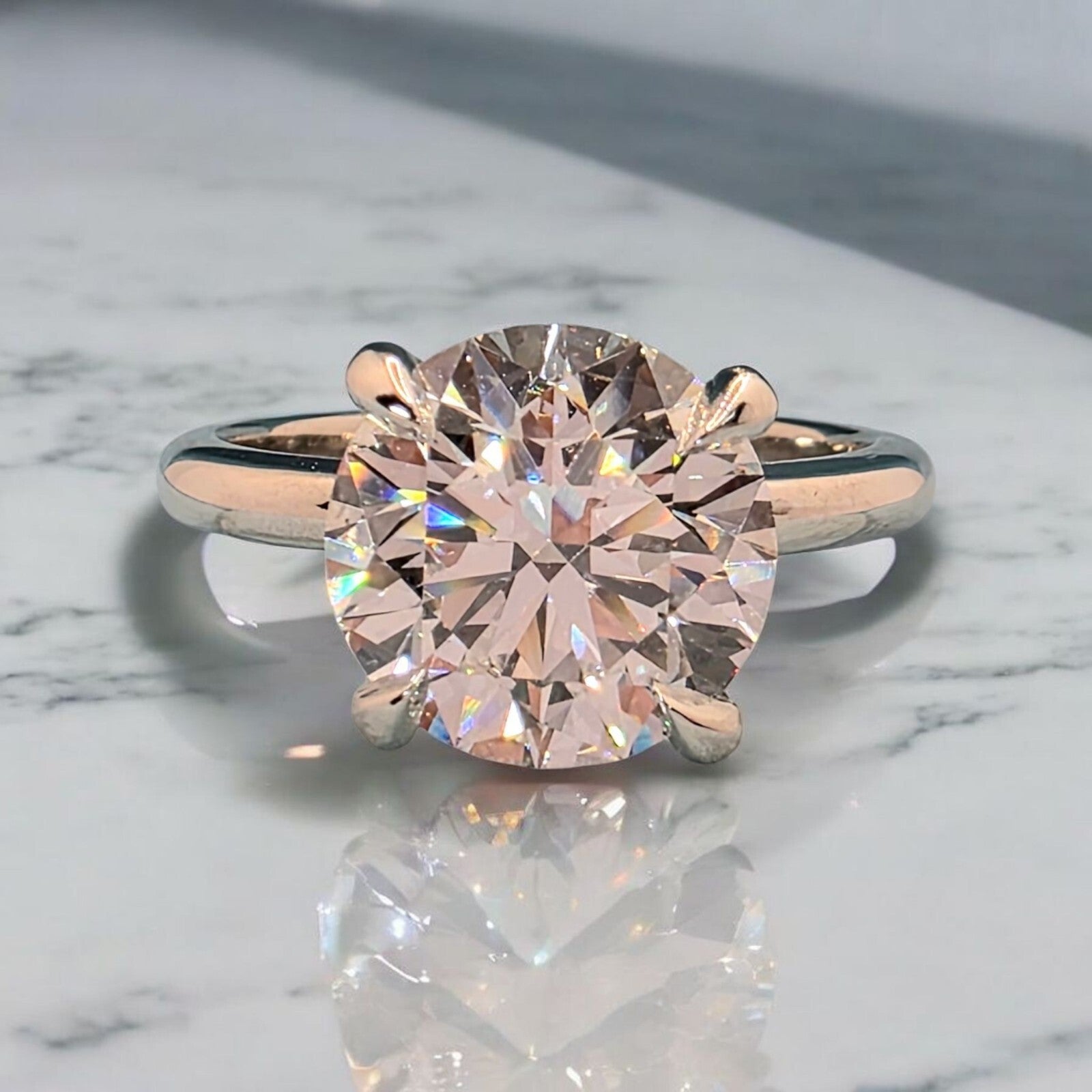 2.00 Ct D VS1 Round Solitaire Platinum Lab Grown Diamond Ring IGI Certified XXX