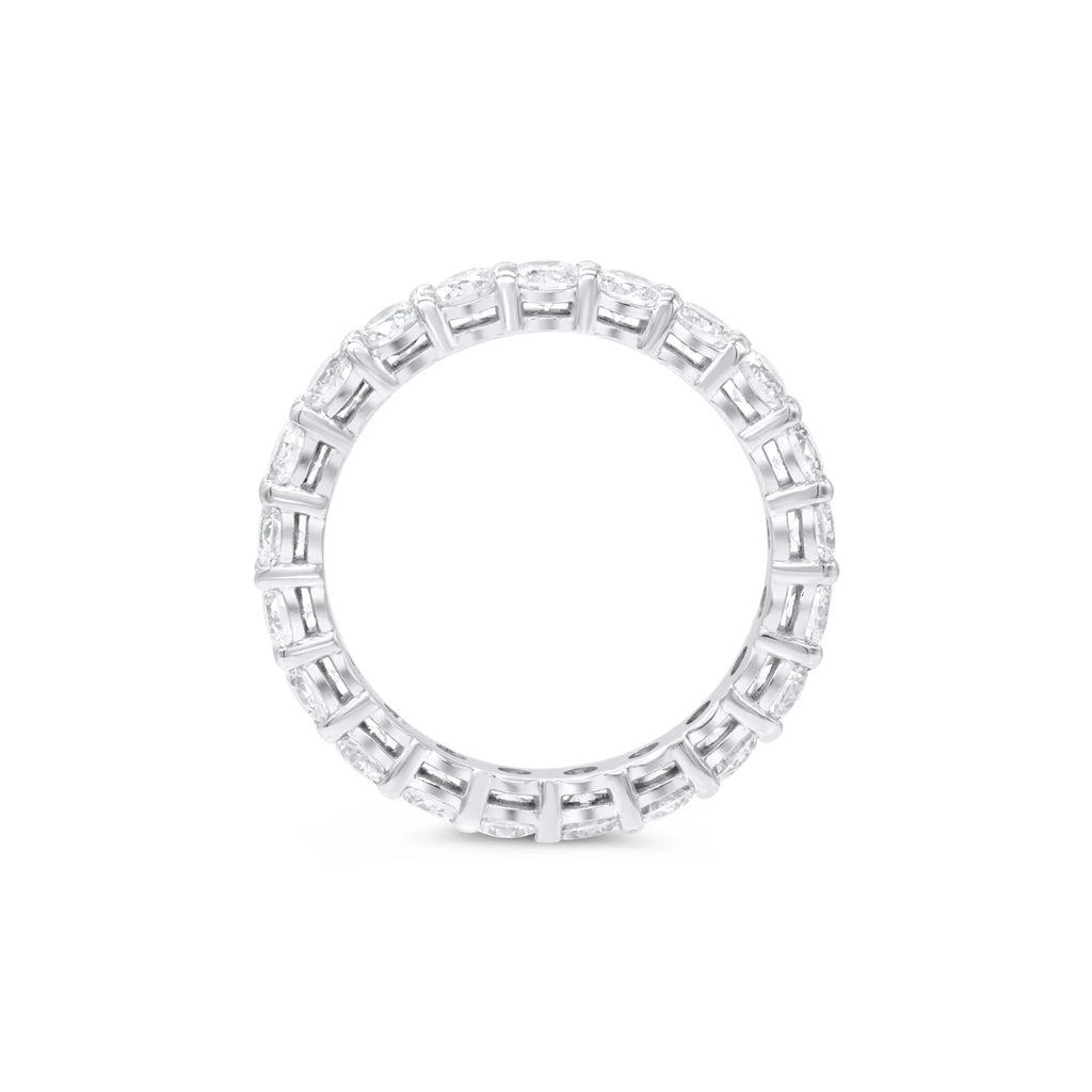 2.00 Ct Round Lab Grown Diamond Eternity Band Ring 14K White Gold FG VS