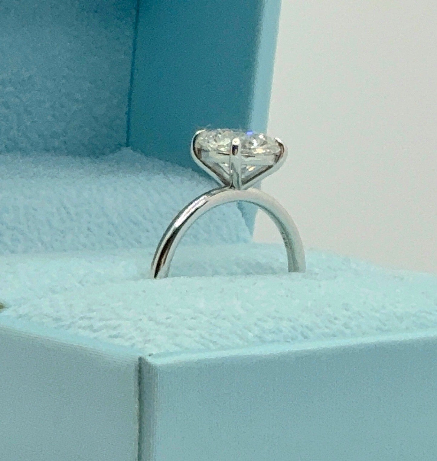 2.00 Ct D VS1 Round Lab Grown Diamond Engagement Ring 14k White Gold IGI Cert