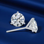 4.00 Ct IGI Certified E VS1 Lab Grown Diamond Stud Earrings 14K White Gold