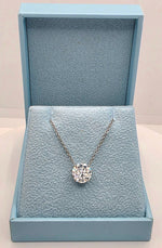 Load image into Gallery viewer, 2.00 Ct E VS1 Round Lab Grown Diamond Pendant 14k White Gold IGI Certified 20 "