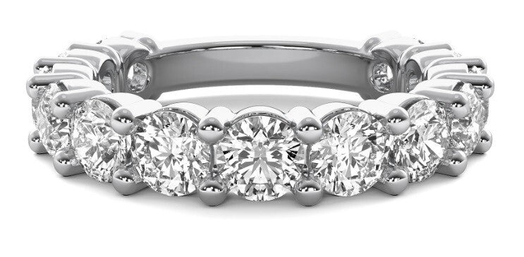 1.00 Ct EF VS Round Lab Grown Diamond Band Set in 14k Yellow Gold Free Shipping