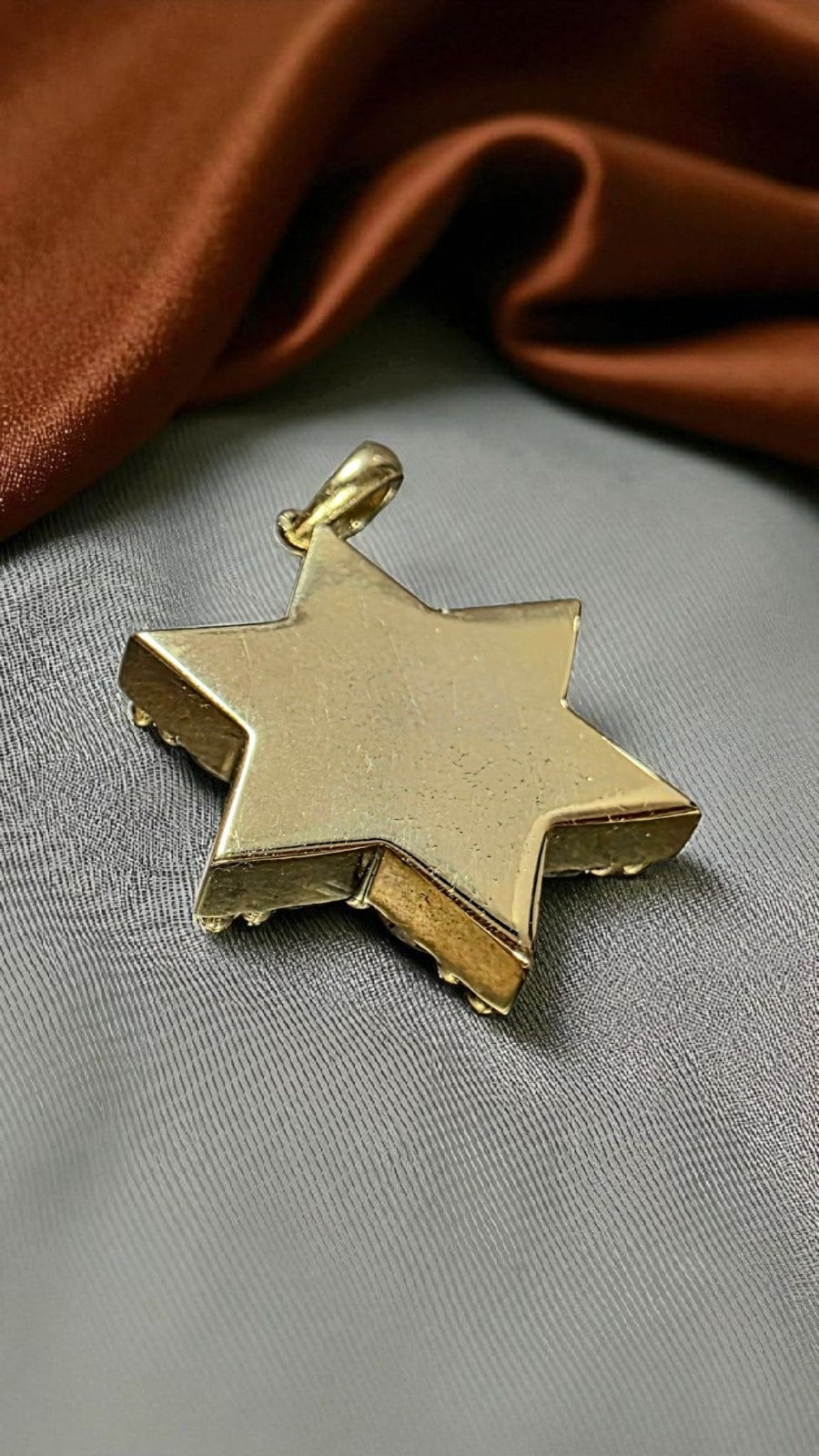 5 Ct Star of David Pendant 14kt Gold Without Chain Lab Grown Diamonds 10 Grams
