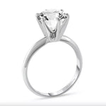 Load image into Gallery viewer, 1 Ct F VS Round Lab Grown Diamond Solitaire Ring Solid Platinum IGI Certified