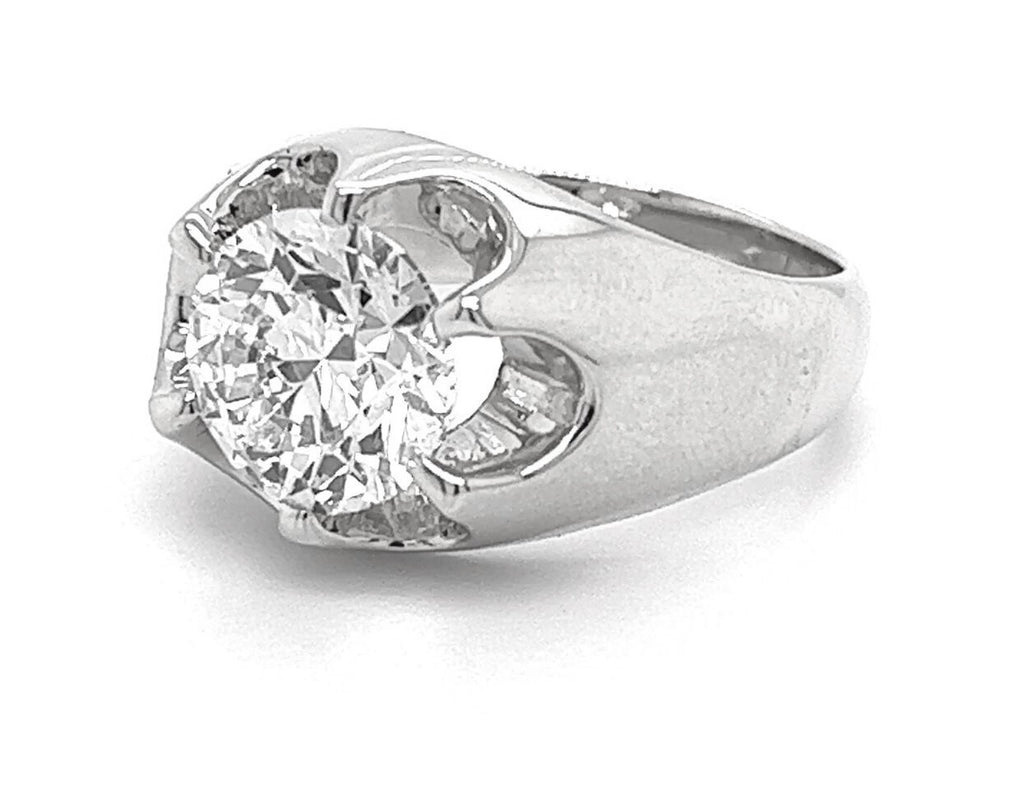 3.00ct Lab-Grown Diamond F/VS Very Good Cut Round Brilliant 14K White Gold