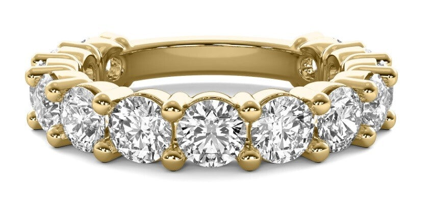 1.00 Ct EF VS Round Lab Grown Diamond Band Set in 14k Rose Gold Free Shipping