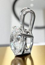 Load image into Gallery viewer, 3 Ct E VS1 Round Lab Grown Diamond Pendant 14k White Gold IGI Certified No Chain