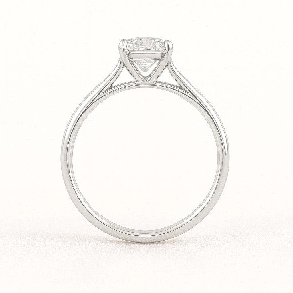 1.00 Carat IGI Certified D VS1 Lab Grown Round Diamond Ring 14k