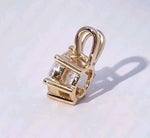 Load image into Gallery viewer, 3.00 Ct E VS1 Round Lab Grown Diamond Pendant 14k Yel Gold IGI 6 Prong No Chain
