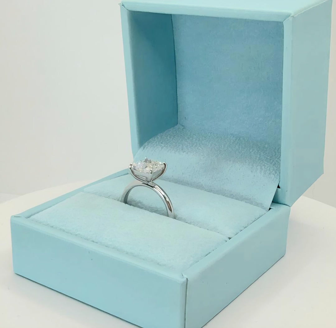 2 Ct D VVS2 Princess Cut IGI Certified Lab Grown Diamond Solitaire Ring 14k Gold