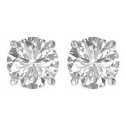 IGI CERTIFIED 2 Ct Real Lab Grown Diamond Studs Earrings Platinum D VVS2