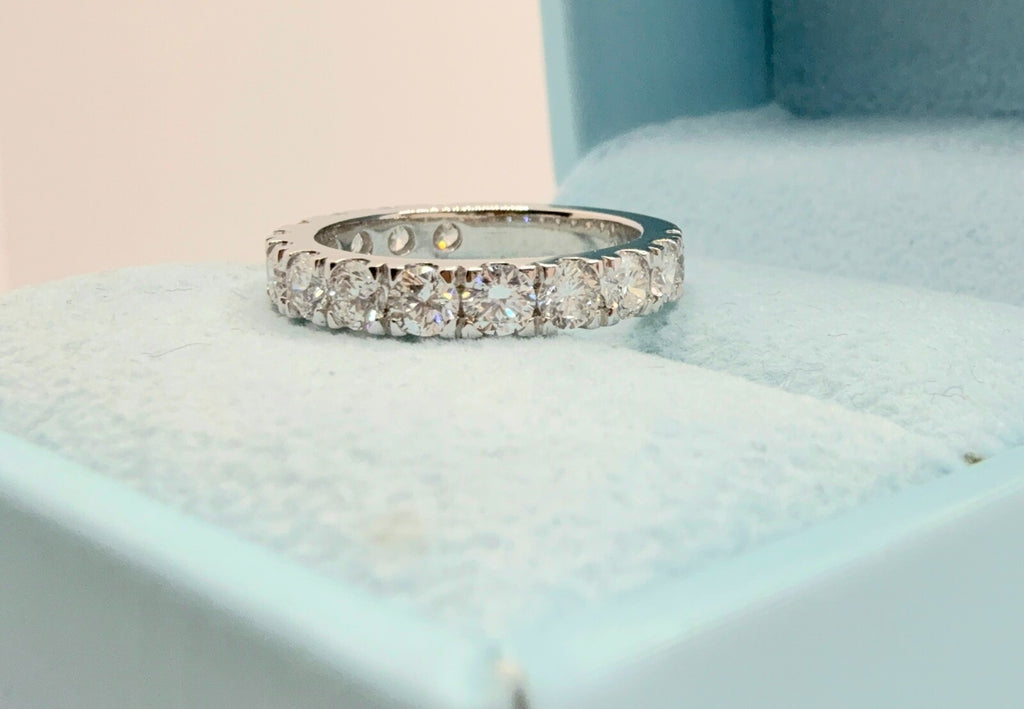 5.50 Ct E VS1 Lab Grown Platinum Diamond Engagement Ring and Band IGI Certified