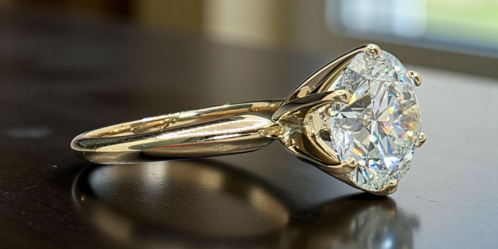 3.00 Ct D VS1 Round Solitaire 14k Yel Lab Grown Diamond Ring IGI Certified sz 7