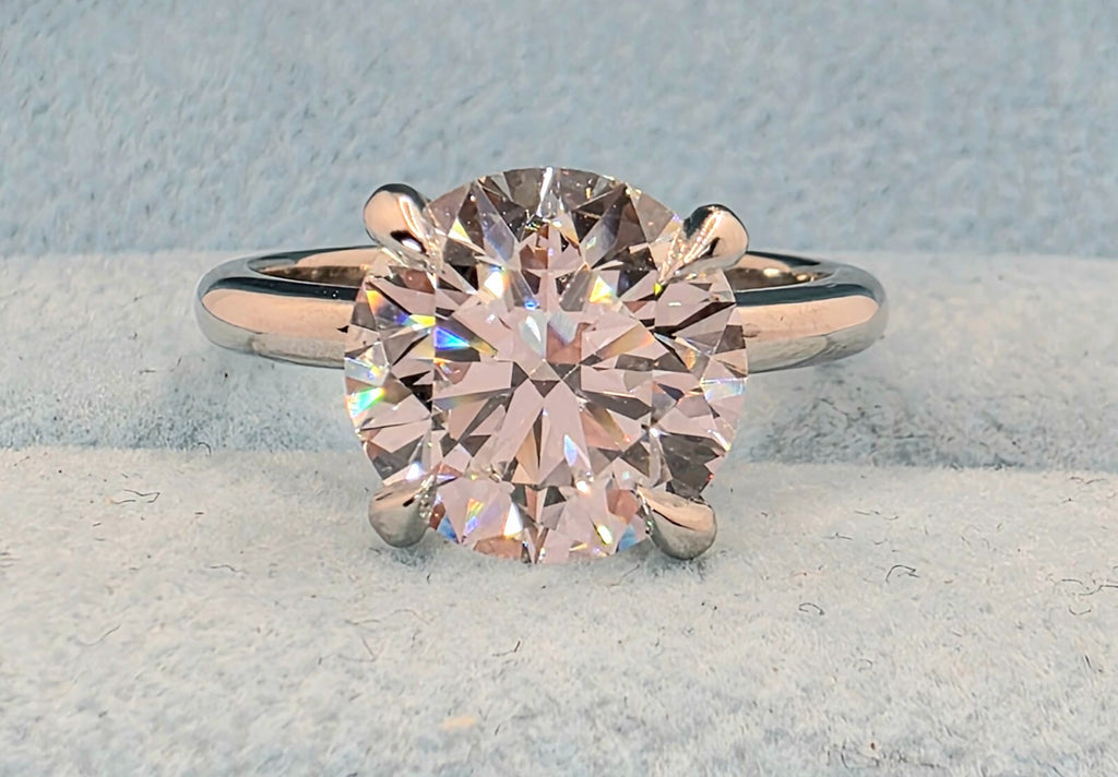 2.00 Ct D VS1 Round Solitaire Platinum Lab Grown Diamond Ring IGI Certified XXX