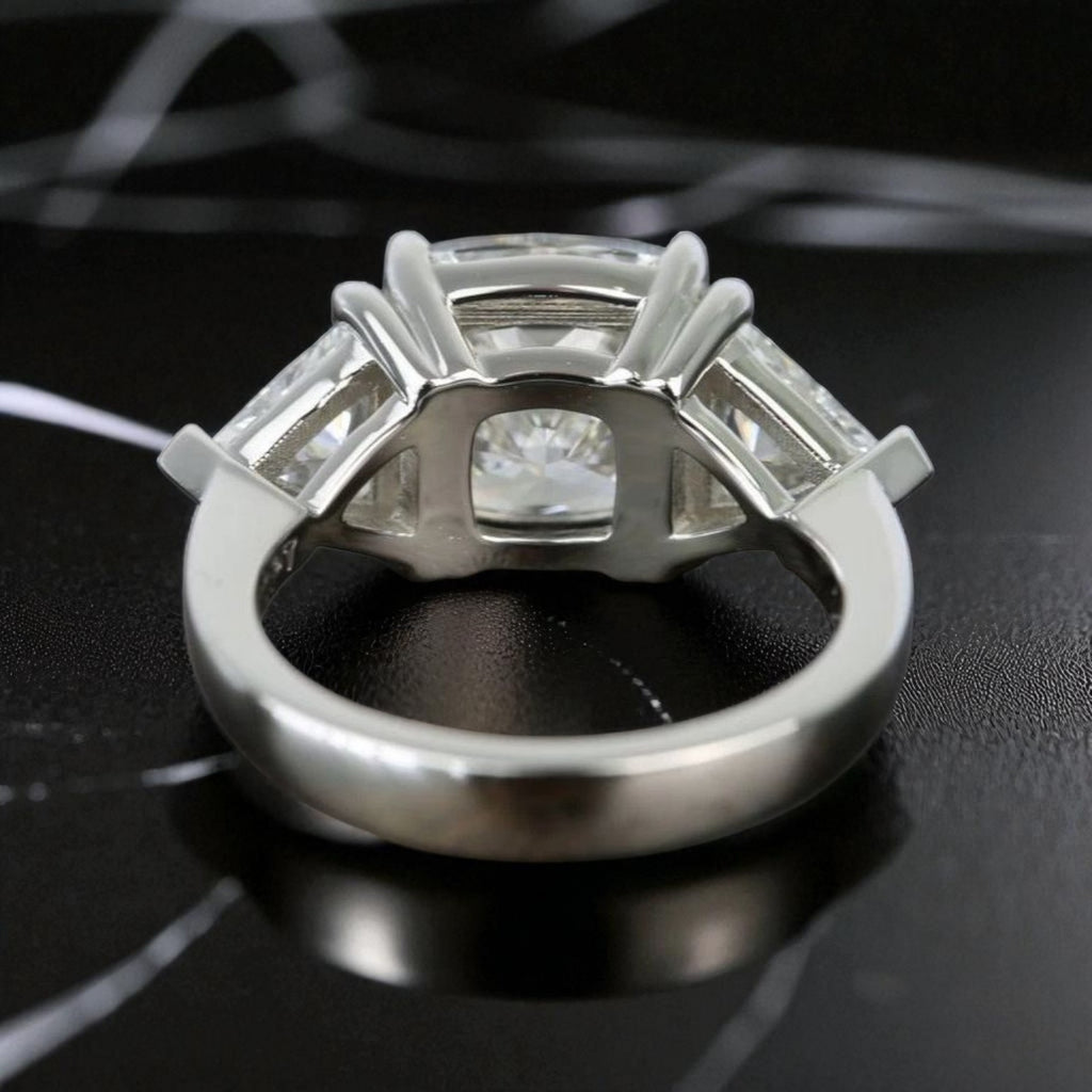 2.40 Ct D VS1 Radiant Cut Lab Grown Diamond Ring IGI Certified Platinum GIA