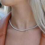 Load image into Gallery viewer, 20.00 Ct 14K White Gold Lab-Grown Eternity Diamond Tennis Necklace, 17” NEW!