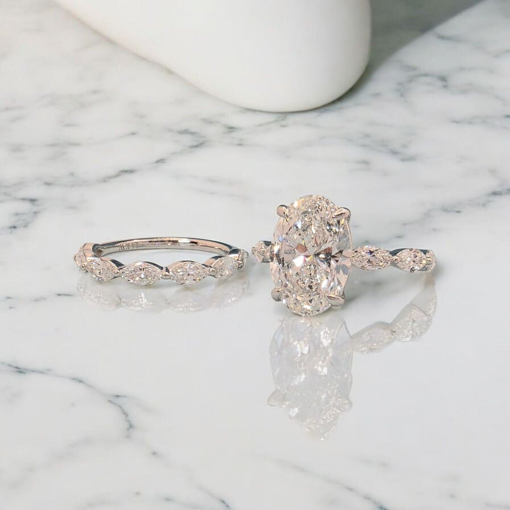 4.75 Ct E VS1 Lab Grown Diamond Engagement Ring IGI Certified Platinum