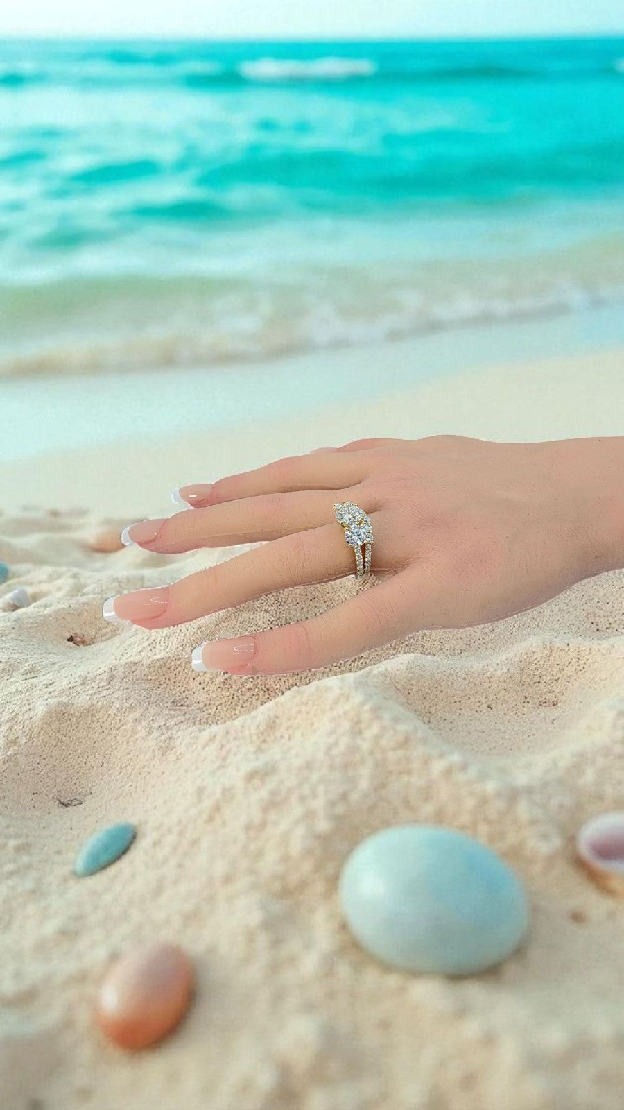 5.00 Ct D VS1 Lab Grown Diamond Ring With Matching Band IGI Certified 14k Rose