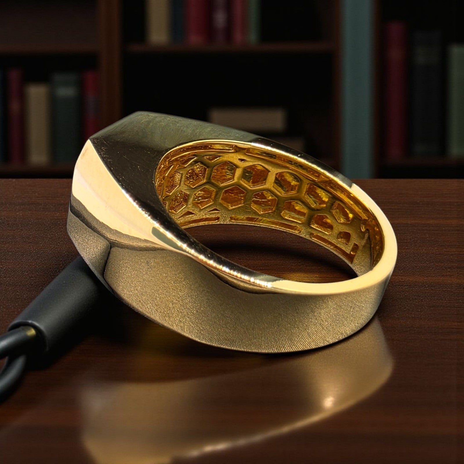 4.00 Ct D VVS2 Lab Grown Round Diamond Men's Ring 14k Yellow Gold IGI Certified