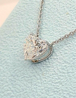Load image into Gallery viewer, 1.00 Ct D VS1 Lab Grown Heart Shaped Diamond Pendant 14k Gold IGI Certified