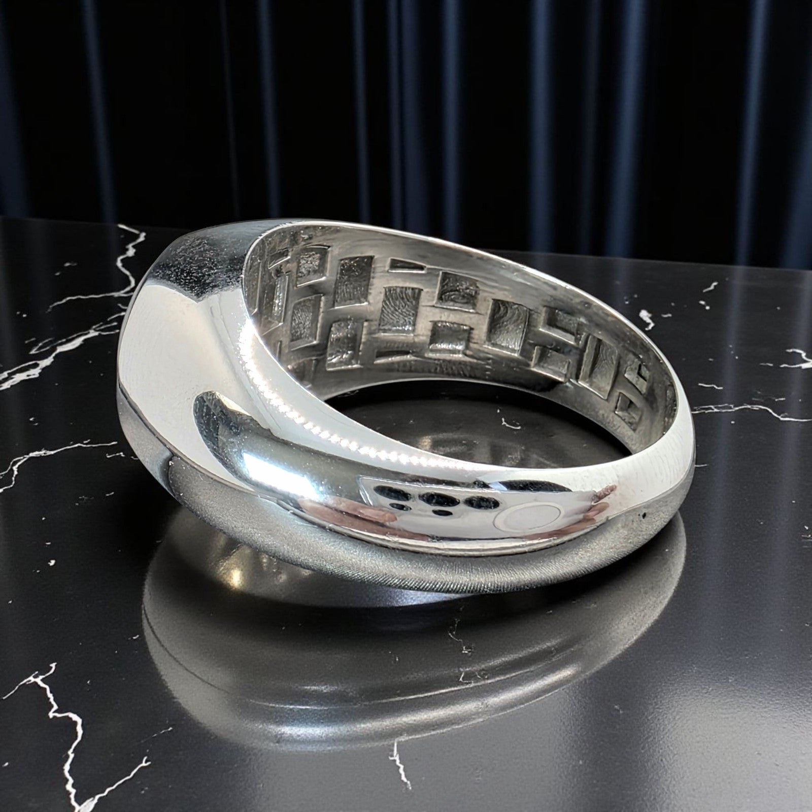 3.00 Ct D VS1 Lab Grown Round Diamond Men's Ring 14k White IGI Certified